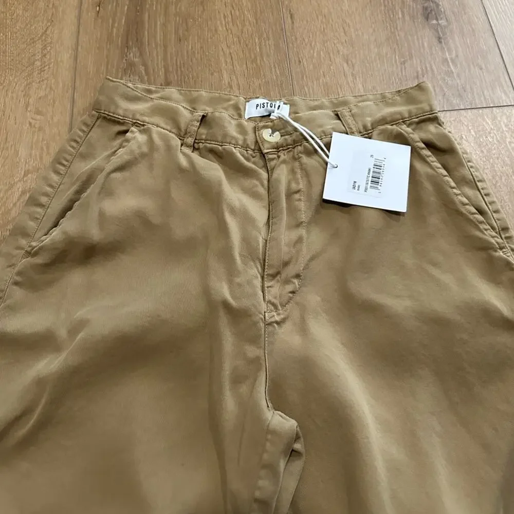 $128 NEW with tags! Pistola Denim Jayden Pants - 26 - Khaki - Picture 9 of 10